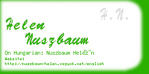 helen nuszbaum business card